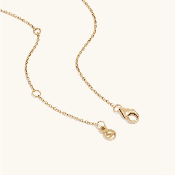 Mejuri Gold Necklace with White Pendant - Picture 5 of 7